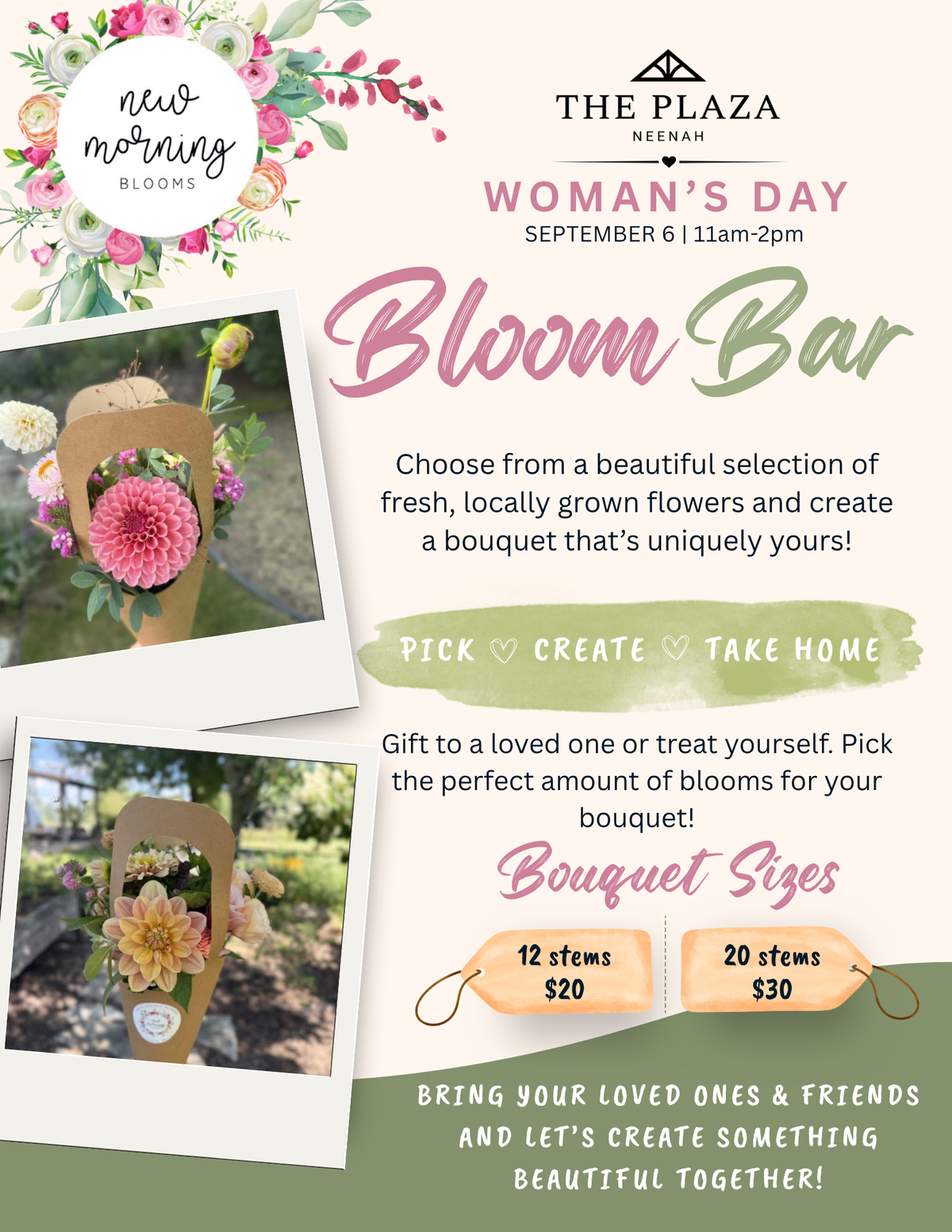 Bouquet Bar - Woman's Day September 6